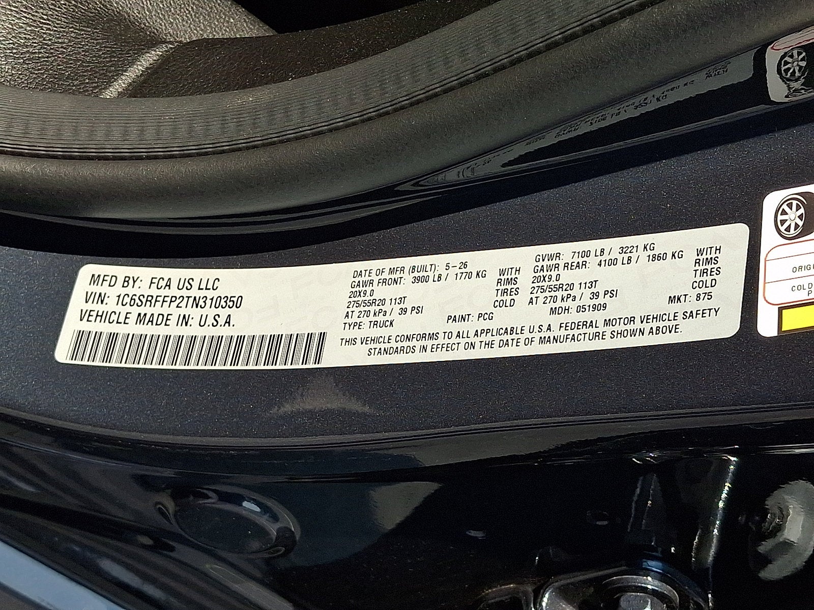 2026 RAM 1500 RAM 1500 BIG HORN CREW CAB 4X4 5'7' BOX