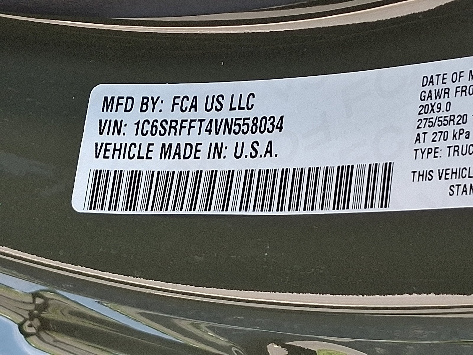 2027 RAM 1500 RAM 1500 BIG HORN CREW CAB 4X4 5'7' BOX