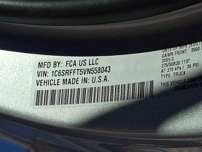 2027 RAM 1500 RAM 1500 BIG HORN CREW CAB 4X4 5'7' BOX