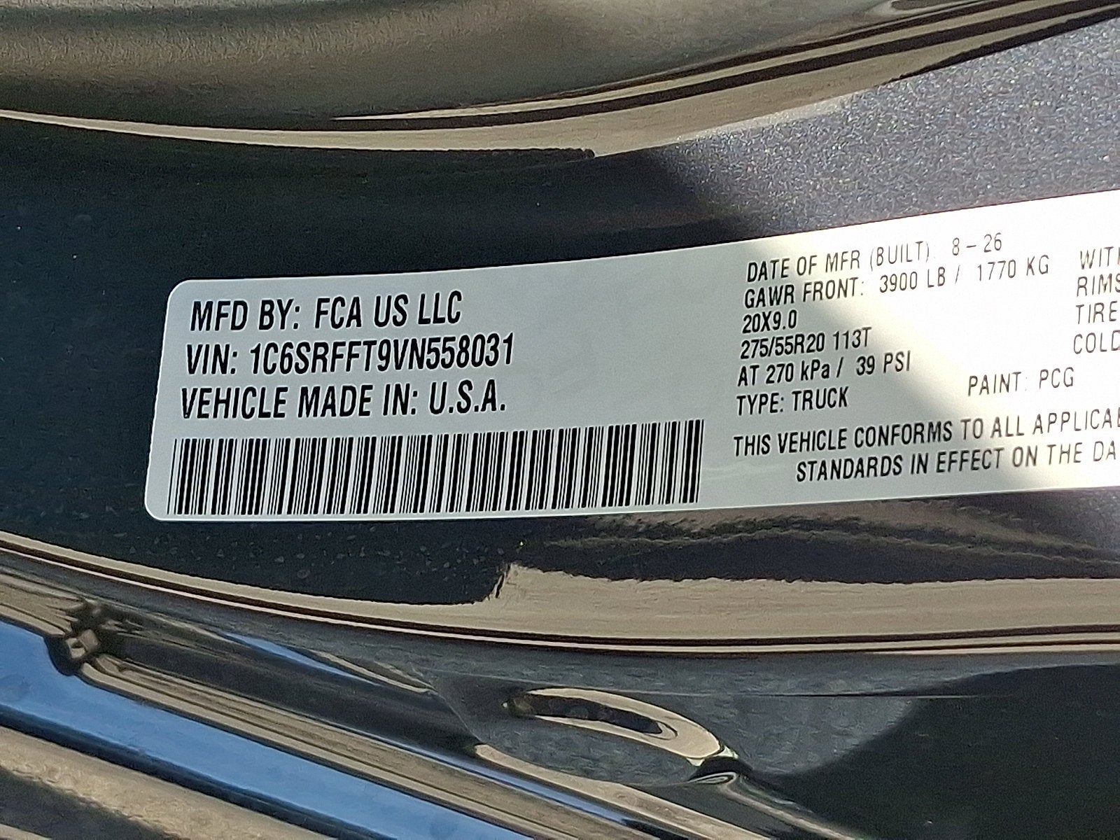 2027 RAM 1500 RAM 1500 BIG HORN CREW CAB 4X4 5'7' BOX