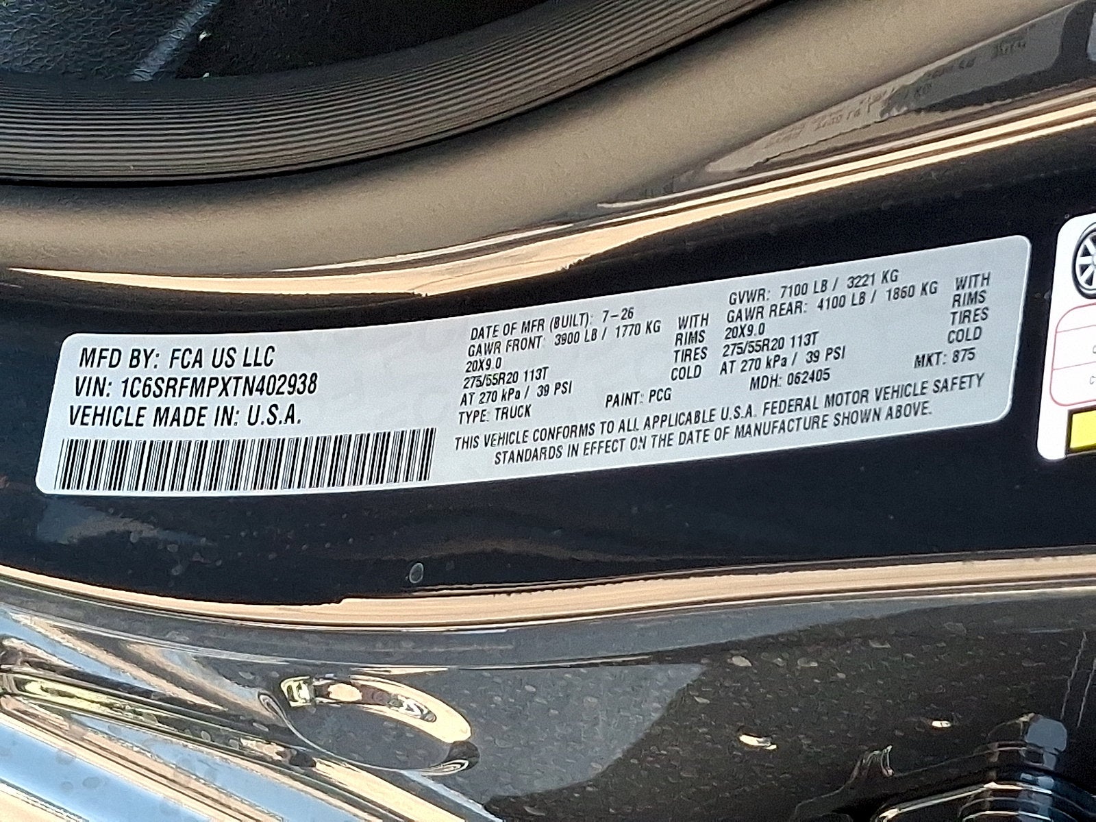 2026 RAM 1500 RAM 1500 BIG HORN CREW CAB 4X4 6'4' BOX
