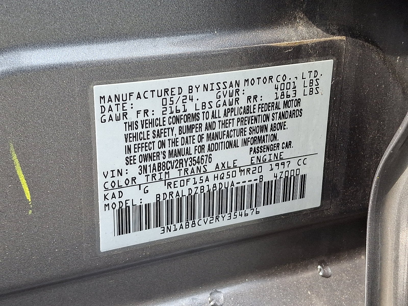 2024 Nissan Sentra SV Xtronic CVT