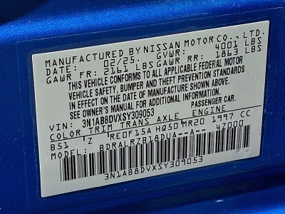 2025 Nissan Sentra SR